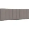 Image de vidaXL Coussin de tÃªte de lit taupe 140 cm tissu