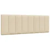 Image de vidaXL Coussin de tÃªte de lit crÃ¨me 140 cm tissu