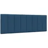 Image de vidaXL Coussin de tÃªte de lit bleu 140 cm tissu