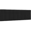 Image de vidaXL Coussin de tÃªte de lit noir 160 cm tissu