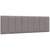 Image de vidaXL Coussin de tÃªte de lit taupe 160 cm tissu