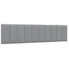 Image de vidaXL Coussin de tÃªte de lit gris clair 200 cm tissu
