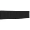 Image de vidaXL Coussin de tÃªte de lit noir 200 cm tissu