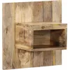 Image de vidaXL Table de chevet 50x27x50 cm bois massif de manguier brut