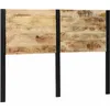 Image de vidaXL TÃªte de lit 140 cm bois massif manguier et fer
