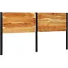 Image de vidaXL TÃªte de lit 200 cm bois massif d'acacia et fer