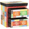 Image de vidaXL Cabinet de chevet avec tiroir Multicolore 40 x 30 x 40 cm
