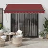 Image de Vidaxl Auvent RÃ©tractable Automatique Bordeaux 350x250 Cm