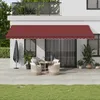 Image de Vidaxl Auvent RÃ©tractable Automatique Avec Led Bordeaux 600x300 Cm