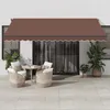 Image de Vidaxl Auvent RÃ©tractable Automatique Marron 450x300 Cm