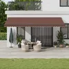 Image de Vidaxl Auvent RÃ©tractable Automatique Avec Led Marron 600x300 Cm