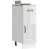 Image de vidaXL Armoire de cuisine Kalmar blanc brillant bois ingÃ©nierie