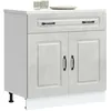 Image de vidaXL Armoire de cuisine Kalmar gris bÃ©ton bois d'ingÃ©nierie