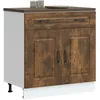 Image de vidaXL Armoire de cuisine Kalmar chÃªne fumÃ© bois d'ingÃ©nierie