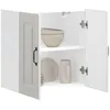 Image de vidaXL Armoire murale de cuisine Kalmar blanc brillant bois ingÃ©nierie