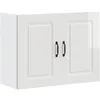 Image de vidaXL Armoire murale de cuisine Kalmar blanc brillant bois ingÃ©nierie