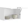 Image de vidaXL Armoire murale de cuisine Kalmar blanc brillant bois ingÃ©nierie