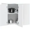 Image de vidaXL Armoire murale d'angle de cuisine Kalmar blanc bois ingÃ©nierie