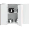 Image de vidaXL Armoire murale d'angle de cuisine Kalmar chÃªne marron