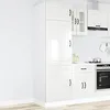 Image de vidaXL Armoire de cuisine Kalmar blanc brillant bois d'ingÃ©nierie