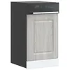 Image de vidaXL Panneau de lave-vaisselle Kalmar sonoma gris 45x1,5x67 cm