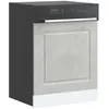 Image de vidaXL Panneau de lave-vaisselle Kalmar gris bÃ©ton 60x1,5x67 cm