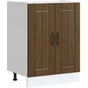 Image de vidaXL Meuble de base de lavabo Lucca chÃªne marron bois d'ingÃ©nierie
