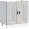 Image de vidaXL Meuble de base de lavabo Lucca gris bÃ©ton bois ingÃ©nierie
