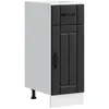 Image de vidaXL Armoire de cuisine Lucca noir bois d'ingÃ©nierie