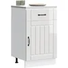 Image de vidaXL Armoire de cuisine Lucca blanc brillant bois ingÃ©nierie