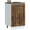Image de vidaXL Armoire de cuisine Lucca chÃªne fumÃ© bois ingÃ©nierie