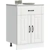 Image de vidaXL Armoire de cuisine Lucca blanc bois d'ingÃ©nierie