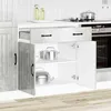 Image de vidaXL Armoire de cuisine Lucca gris bÃ©ton bois ingÃ©nierie