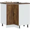Image de vidaXL Armoire d'angle de cuisine Lucca chÃªne fumÃ© bois d'ingÃ©nierie