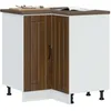 Image de vidaXL Armoire d'angle de cuisine Lucca chÃªne marron bois d'ingÃ©nierie