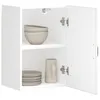 Image de vidaXL Armoire murale de cuisine Lucca blanc brillant bois ingÃ©nierie