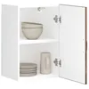 Image de vidaXL Armoire murale de cuisine Lucca chÃªne fumÃ© bois ingÃ©nierie