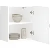 Image de vidaXL Armoire murale de cuisine Lucca blanc bois d'ingÃ©nierie