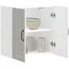 Image de vidaXL Armoire murale de cuisine Lucca blanc bois d'ingÃ©nierie