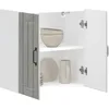 Image de vidaXL Armoire murale de cuisine Lucca gris bÃ©ton bois ingÃ©nierie
