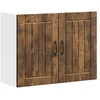 Image de vidaXL Armoire murale de cuisine Lucca chÃªne fumÃ© bois ingÃ©nierie