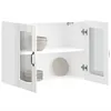 Image de Vidaxl Armoire Murale De Cuisine Avec Porte En Verre Lucca