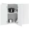 Image de vidaXL Armoire d'angle murale de cuisine Lucca blanc bois d'ingÃ©nierie