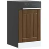 Image de vidaXL Panneau de lave-vaisselle Lucca chÃªne marron bois d'ingÃ©nierie