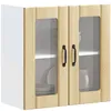 Image de Vidaxl Armoire Murale De Cuisine Et Porte En Verre Lucca ChÃªne Sonoma