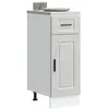 Image de vidaXL Armoire de cuisine Porto gris bÃ©ton bois d'ingÃ©nierie
