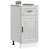 Image de vidaXL Armoire de cuisine Porto gris bÃ©ton bois d'ingÃ©nierie