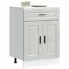 Image de vidaXL Armoire de cuisine Porto gris bÃ©ton bois d'ingÃ©nierie