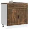 Image de vidaXL Armoire de cuisine Porto chÃªne fumÃ© bois d'ingÃ©nierie