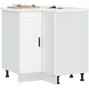 Image de vidaXL Armoire d'angle de cuisine Porto blanc bois d'ingÃ©nierie